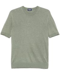 Drumohr - Fein Gestricktes T-Shirt - Lyst