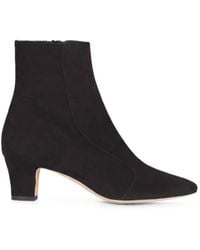 Manolo Blahnik - Myconia Suede Ankle Boots - Lyst