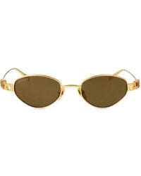 Gucci - Oval-Frame Sunglasses - Lyst