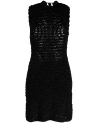 Ganni - Open-back Crochet Minidress - Lyst