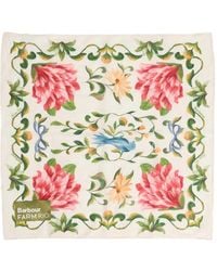 Barbour - Farm Rio Azelia Floral-Print Scarf - Lyst