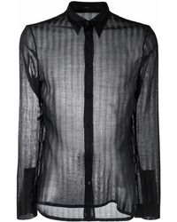 SAPIO - Semi Sheer-Design Shirt - Lyst