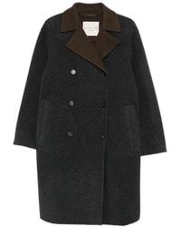 Max Mara - Double-Breasted Notched-Lapels Coat - Lyst