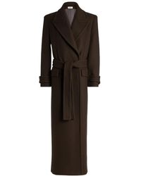 Balmain - Abrigo De Lana Con Cinturón - Lyst