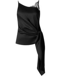 Il Volo - Lace-Trim Knotted Top - Lyst