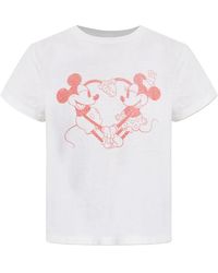 RE/DONE - Heart-Print T-Shirt - Lyst
