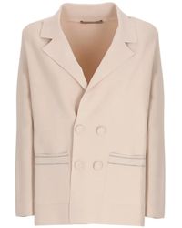 D.exterior - Double-Breasted Crystal-Embellished Jacket - Lyst