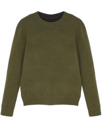 Yves Salomon - Two-Tone Reversible Knit Jumper - Lyst