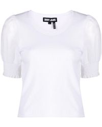 DKNY - T-shirt con maniche a palloncino - Lyst