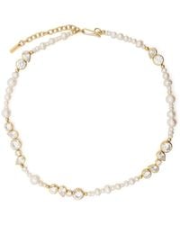 Completedworks - Glitch Crystal-Pearl Necklace - Lyst