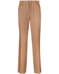 Moschino - Stripe-Pattern Tailored Trousers - Lyst