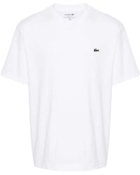 Lacoste - Logo-Patch Cotton T-Shirt - Lyst