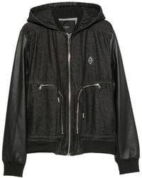 Yes London - Veste En Jean À Capuche Et Manches Contrastantes - Lyst