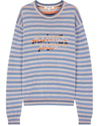 Maison Kitsuné - Striped Crew-Neck Sweater - Lyst
