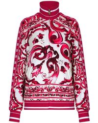Dolce & Gabbana - Majolica-print Bomber Jacket - Lyst