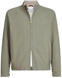 Brunello Cucinelli - Cotton Blouson Jacket - Lyst