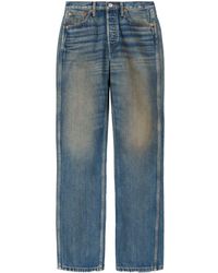 RE/DONE - High Rise Loose Faded Jeans - Lyst