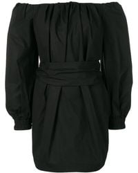 Philosophy Di Lorenzo Serafini - Off Shoulder Belted Dress - Lyst