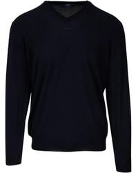 Fedeli - Jersey De Lana Con Cuello En V - Lyst
