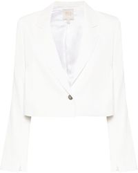 Twp - Cropped Single-breasted Blazer - Lyst