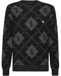 Billionaire - Intarsia-Knit Jumper - Lyst