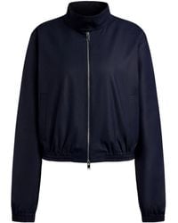 12 STOREEZ - Zip-Up Elasticated-Waist Bomber Jacket - Lyst