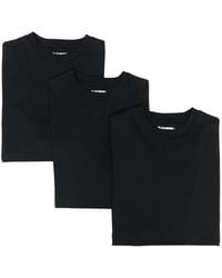 Jil Sander - Cotton T-Shirt With Logo Patch - Lyst