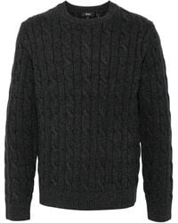 Theory - Cable Knit Mock Neck Sweater - Lyst
