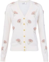 Elisabetta Franchi - フローラル カーディガン - Lyst