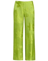 retroféte - Antoinette Floral-Pattern Trousers - Lyst