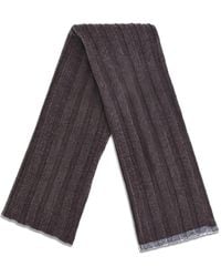 Brunello Cucinelli - Écharpe En Cachemire À Design Côtelé - Lyst