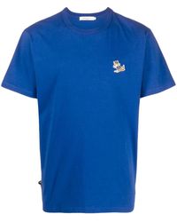 Maison Kitsuné - Dressed Fox T-shirt Blue In Cotton - Lyst
