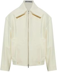 Issey Miyake - Shell Zip-Up Panelled Jacket - Lyst