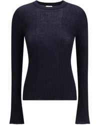 Cruna - Long-Sleeved Ribbed-Knit Top - Lyst