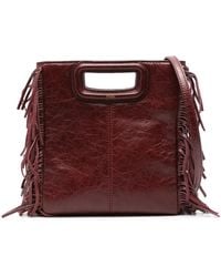 Maje - Bolso shopper M con flecos - Lyst