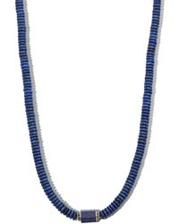 Luis Morais - 14Kt Beaded Lapis Lazuli Choker Necklace - Lyst