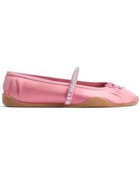 Giuseppe Zanotti - Rhinestone Bow Ballet Flat - Lyst