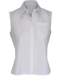 Akris - Pocket Sleeveless Blouse - Lyst