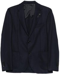 Lardini - Blazer de lana con botones - Lyst