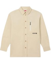 KENZO - Giacca-Camicia Con Zip - Lyst