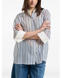 Semicouture - Striped Chest-Pocket Shirt - Lyst