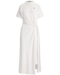 Polo Ralph Lauren - Twist-Detail T-Shirt Dress - Lyst