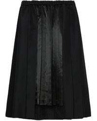 COMME DES GARÇON BLACK - Pleated Midi Skirt - Lyst