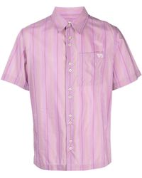 Wales Bonner - Logo-embroidered Striped Shirt - Lyst