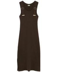 Loewe - Cotton Long Dress - Lyst