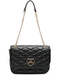 Love Moschino - Logo-Lettering Matelassé Shoulder Bag - Lyst