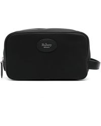 Mulberry - Heritage Logo-patch Wash Bag - Lyst
