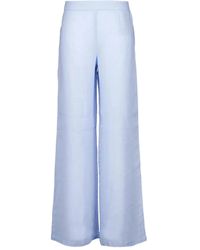 120% Lino - Hose mit hohem Bund - Lyst