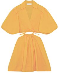 Jonathan Simkhai - Popeline Mini-Jurk - Lyst