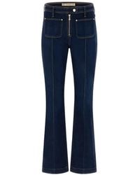 Guess - Nicky Zip-Detail Straight-Leg Denim Jeans - Lyst